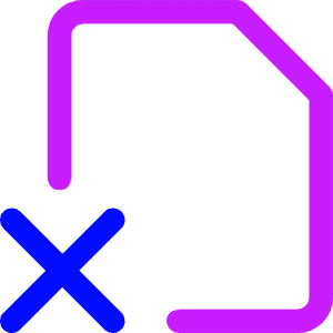 File Delete Alternate Icon from Core Neon - Free Set