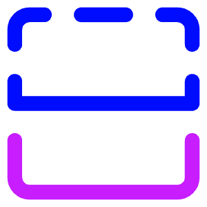 Flip Vertical Square 2 Icon from Core Neon - Free Set