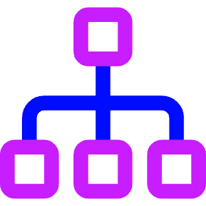 Hierarchy 2 Icon from Core Neon - Free Set