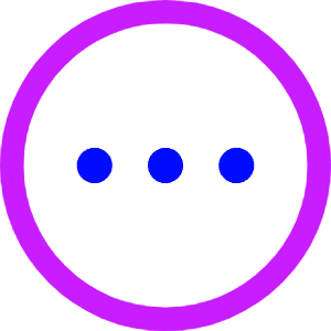 Horizontal Menu Circle Icon from Core Neon - Free Set