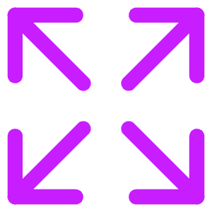 Line Arrow Expand Icon from Core Neon - Free Set