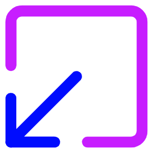 Line Arrow Minimize Window 1 Icon from Core Neon - Free Set