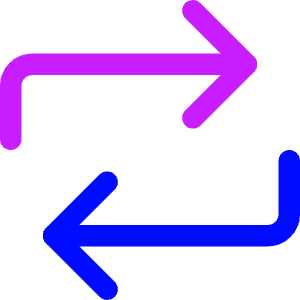 Line Arrow Reload Horizontal 1 Icon from Core Neon - Free Set
