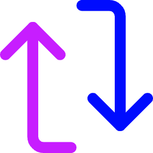 Line Arrow Reload Vertical 1 Icon from Core Neon - Free Set