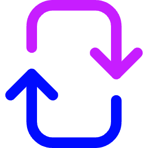 Line Arrow Reload Vertical 2 Icon from Core Neon - Free Set