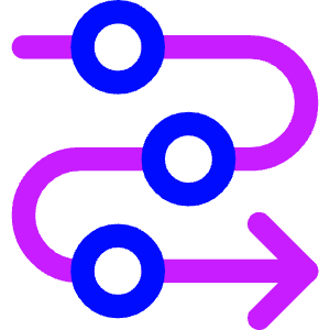 Line Arrow Roadmap Icon from Core Neon - Free Set