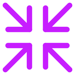 Line Arrow Shrink Icon from Core Neon - Free Set