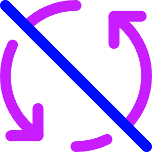Line Arrow Synchronize Disable Icon from Core Neon - Free Set