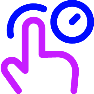 One Finger Hold Icon from Core Neon - Free Set