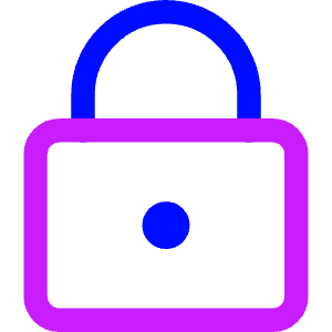 Padlock Square 1 Icon from Core Neon - Free Set