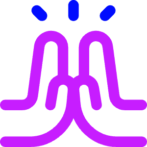 Praying Hand Icon from Core Neon - Free Set