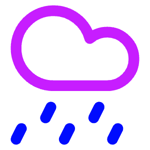 Rain Cloud Icon from Core Neon - Free Set