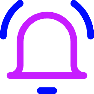 Ringing Bell Notification Icon from Core Neon - Free Set