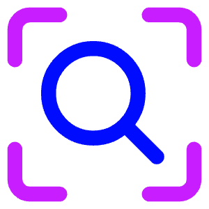 Search Visual Icon from Core Neon - Free Set