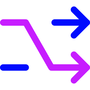 Shuffle Line Arrow Icon from Core Neon - Free Set