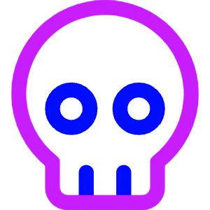 Skull 1 Icon from Core Neon - Free Set