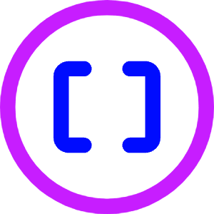 Square Brackets Circle Icon from Core Neon - Free Set