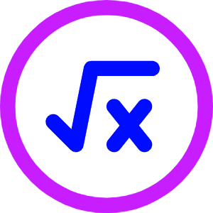 Square Root X Circle Icon from Core Neon - Free Set