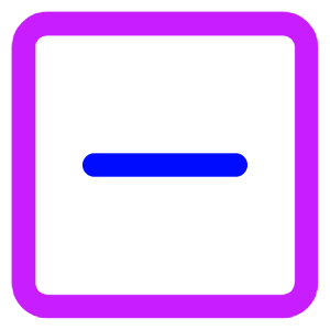 Subtract Square Icon from Core Neon - Free Set