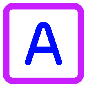 Text Square Icon from Core Neon - Free Set