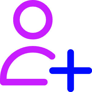 User Add Plus Icon from Core Neon - Free Set