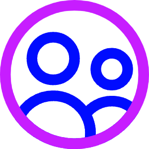 User Multiple Circle Icon from Core Neon - Free Set