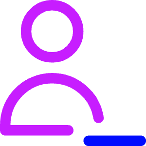 User Remove Subtract Icon from Core Neon - Free Set