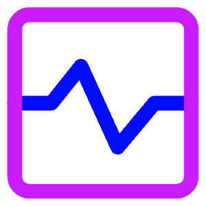 Wave Signal Square Icon from Core Neon - Free Set