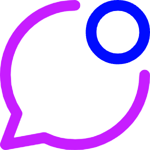 Chat Bubble Oval Notification Icon from Core Neon - Free Set