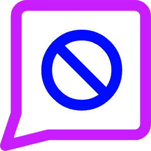 Chat Bubble Square Block Icon from Core Neon - Free Set