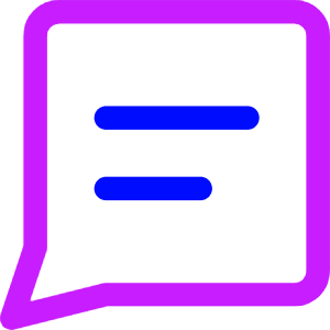 Chat Bubble Text Square Icon from Core Neon - Free Set