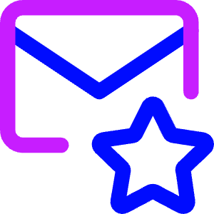 Inbox Favorite Icon from Core Neon - Free Set