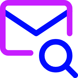 Mail Search Icon from Core Neon - Free Set
