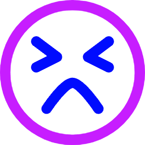 Smiley Emoji Terrified Icon from Core Neon - Free Set