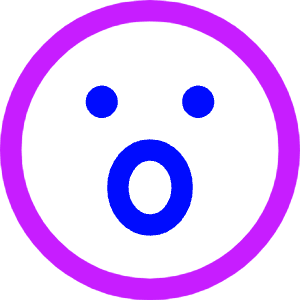 Smiley Surprised Icon from Core Neon - Free Set