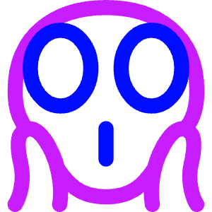 Smiley Very Shocked Icon from Core Neon - Free Set