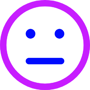 Straight Face Icon from Core Neon - Free Set