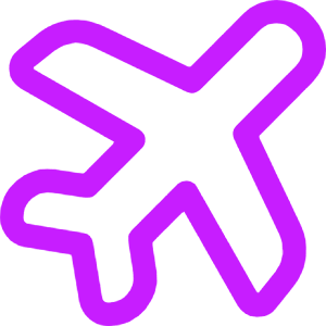 Airport Plane Icon from Core Neon - Free Set