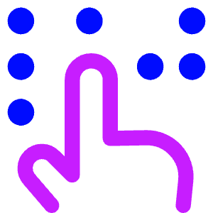 Braille Blind Icon from Core Neon - Free Set