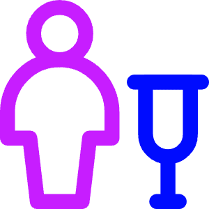 Crutch Icon from Core Neon - Free Set