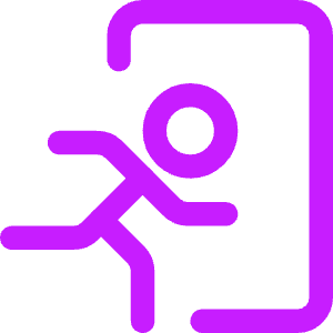 Emergency Exit Icon from Core Neon - Free Set
