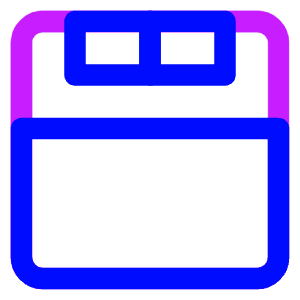 Hotel Bed 2 Icon from Core Neon - Free Set