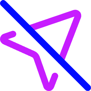 Navigation Arrow Off Icon from Core Neon - Free Set