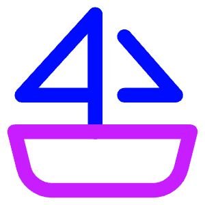 Sail Ship Icon from Core Neon - Free Set
