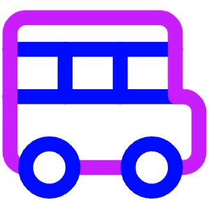 School Bus Side Icon from Core Neon - Free Set