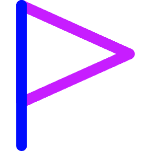 Triangle Flag Icon from Core Neon - Free Set