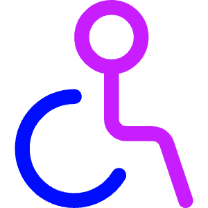 Wheelchair 1 Icon from Core Neon - Free Set