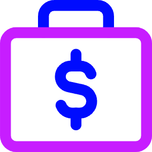Briefcase Dollar Icon from Core Neon - Free Set
