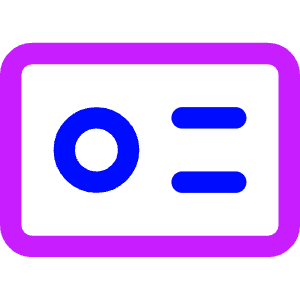 Business Card Icon from Core Neon - Free Set