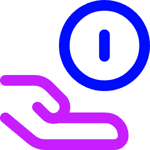 Coin Share Icon from Core Neon - Free Set